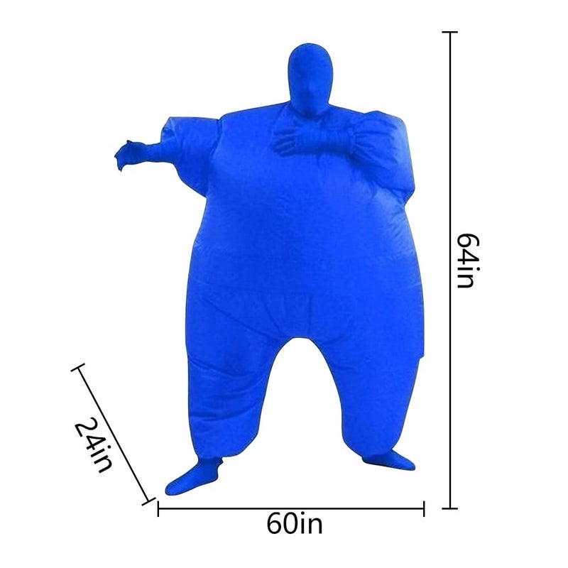 Qshine Adult Inflatable Full Body Jumpsuit Cosplay Costume Halloween Funny Fancy Dress Blow Up Party Toy - Image 3